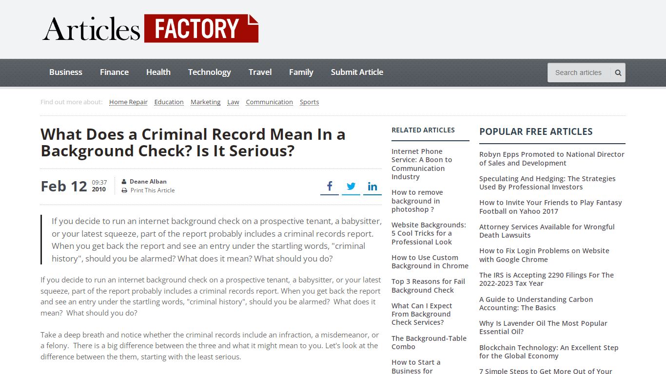 What Does a Criminal Record Mean In a Background Check? Is It Serious ...